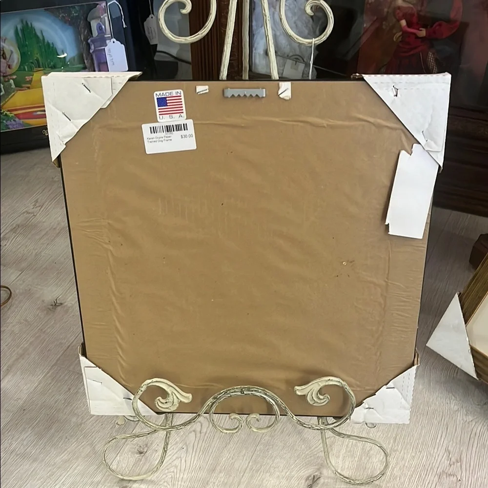 Framed Dog Art Print with Black Frame - Picture 4 of 6